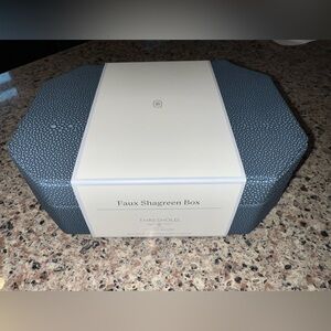 Threshold Faux Shagreen Box in Blue